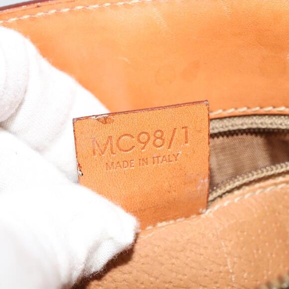 CELINE Macadam Canvas Shoulder Bag Pvc Leather Brown Gold - Picture 13 of 13